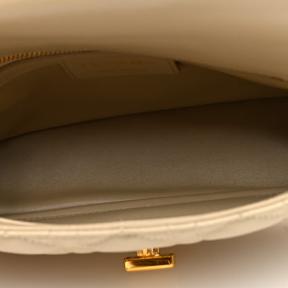 Christian Dior Calfskin Cannage Small Caro Bag Beige 5 of 9