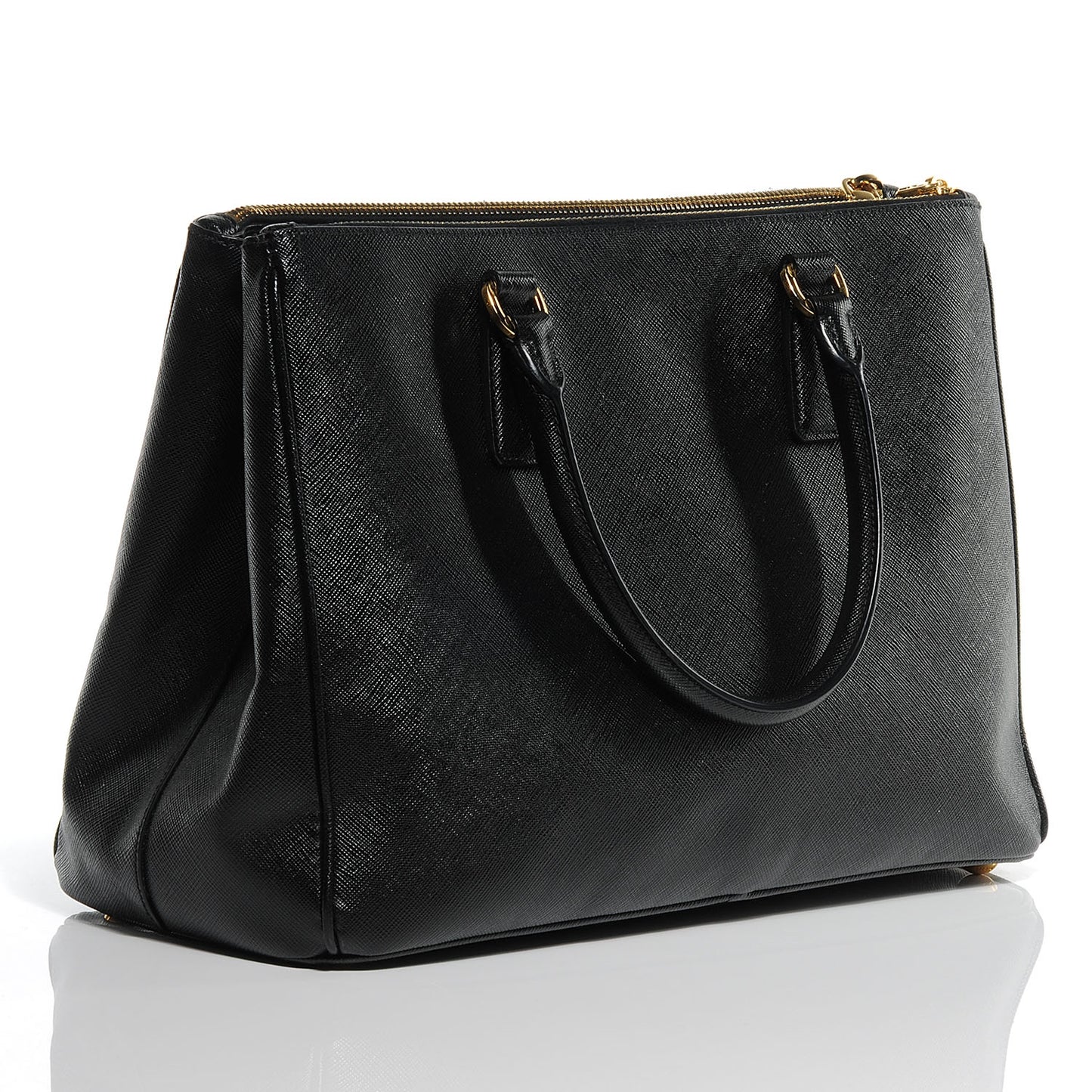 Saffiano Lux Medium Tote Nero Black