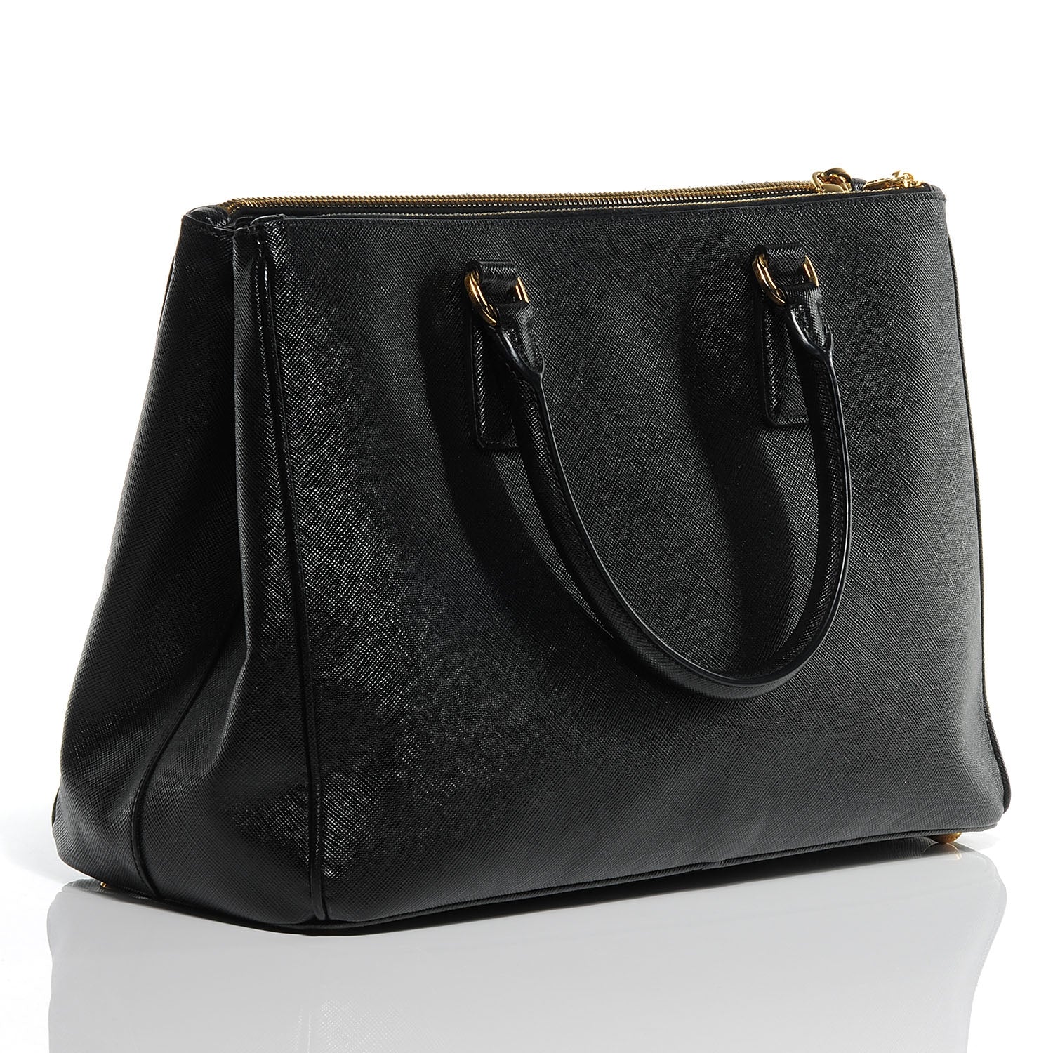 Prada Saffiano Lux Medium Tote Nero Black 3 of 9