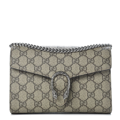 Gucci GG Supreme Monogram Mini Dionysus Chain Wallet Beige Taupe 1 of 11