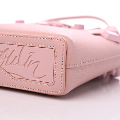 Christian Louboutin Calfskin Empire Spike Studded Mini North South Cabata Tote Rosy 9 of 9