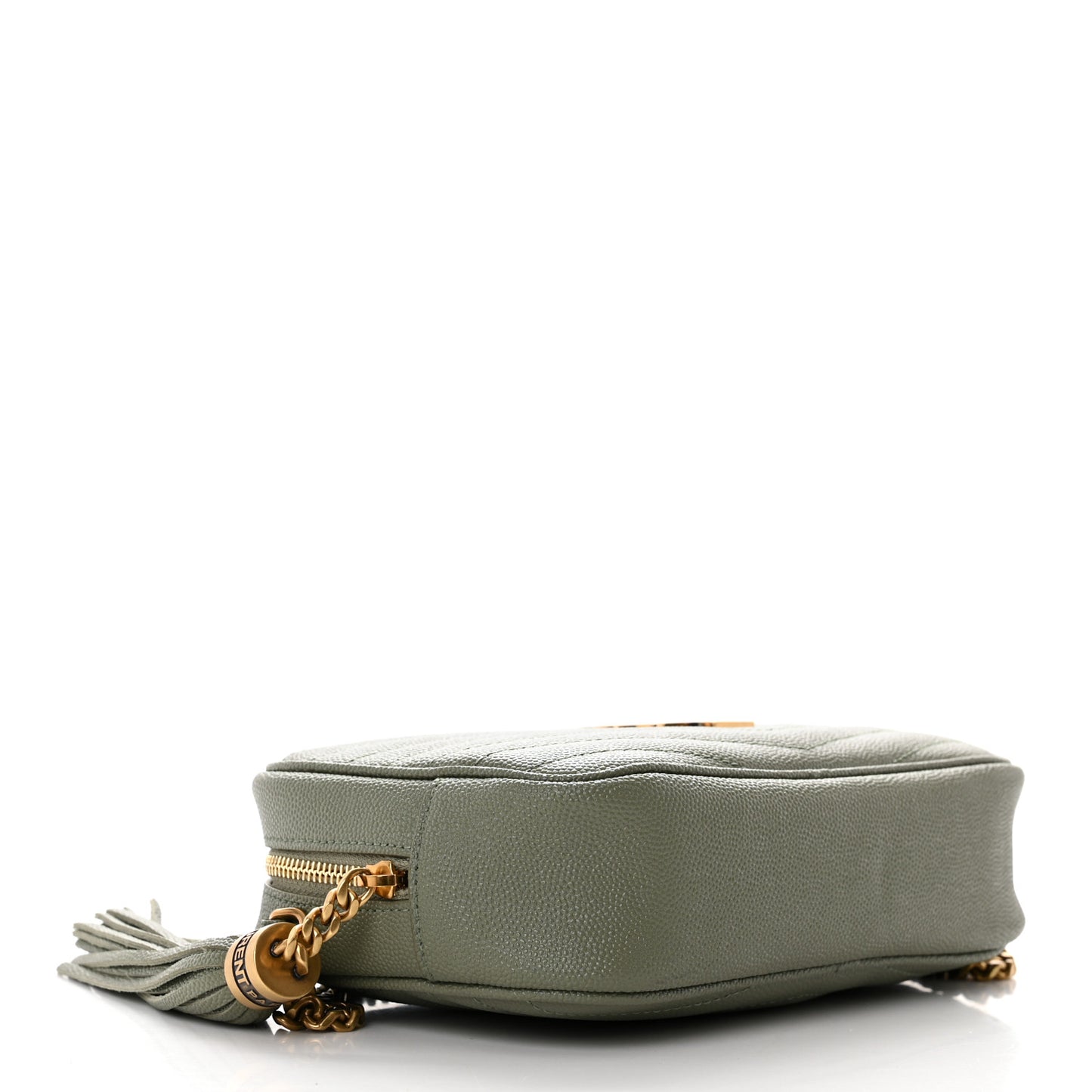Grain De Poudre Matelasse Monogram Mini Lou Camera Bag Light Sage
