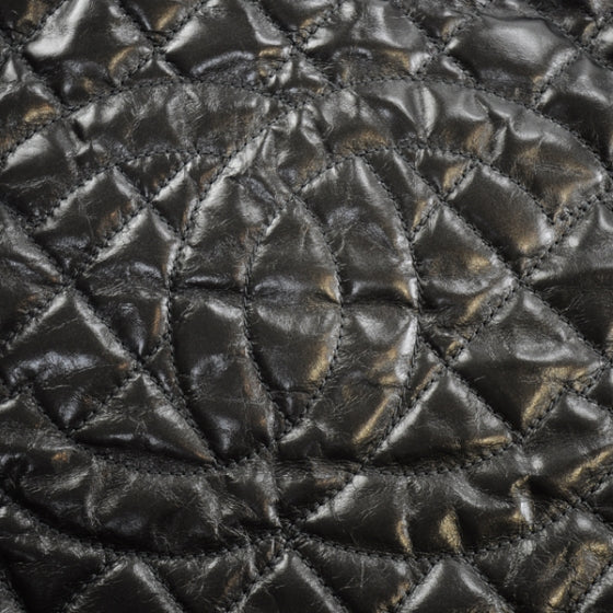 Leather Large Chain Me Tote Dark Grey 11P