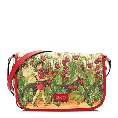 Gucci Coated Canvas Love Parade Kids Strawberry Fairy Messenger Bag Multicolor 1 of 9