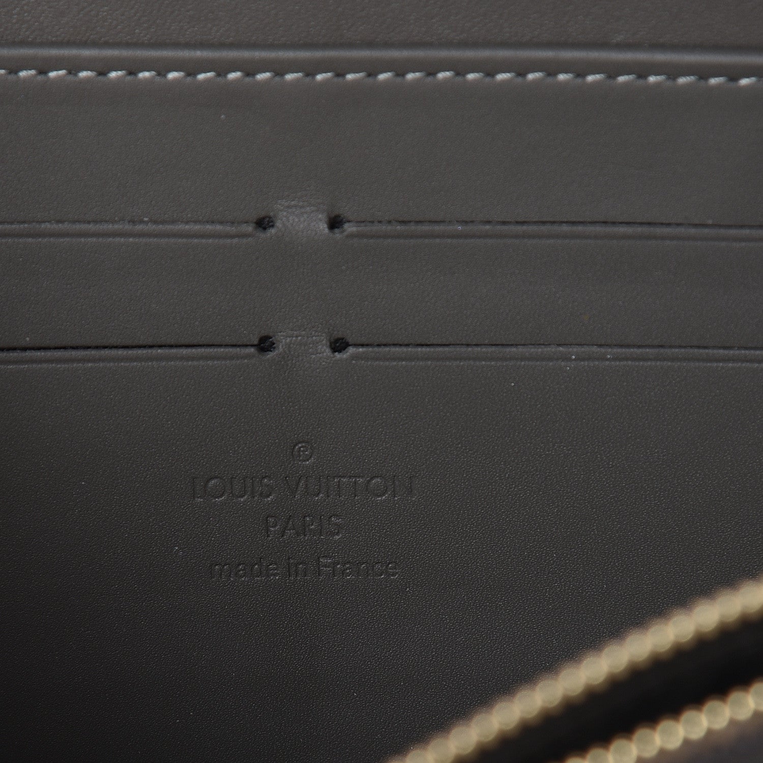 Louis Vuitton Vernis Zippy Wallet Gris Art Deco 6 of 7