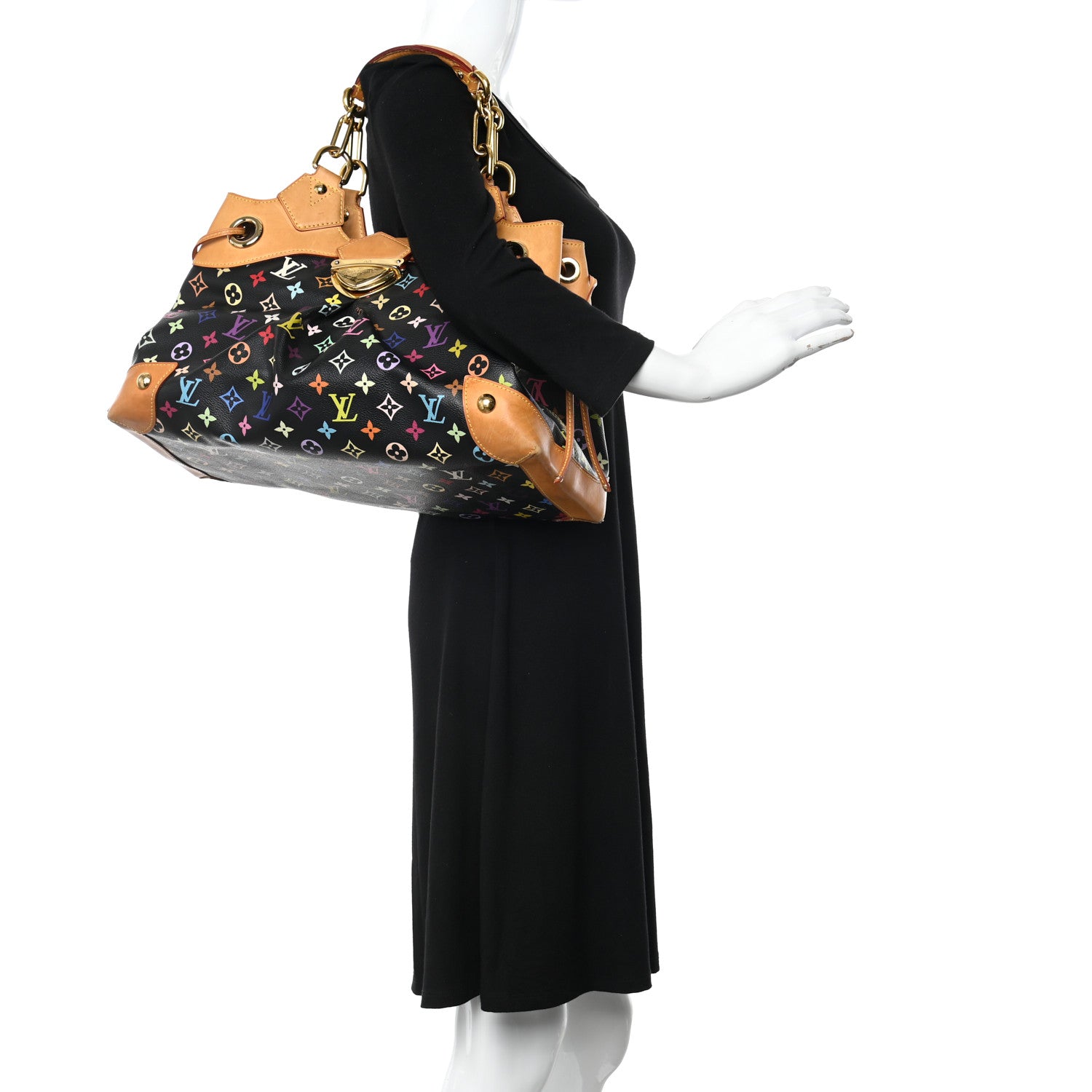 Louis Vuitton Monogram Multicolor Ursula Black 2 of 20