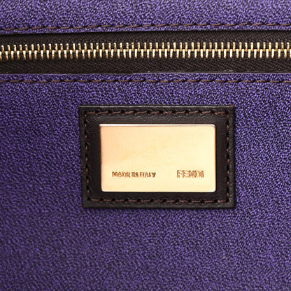 Fendi Zucca Spalmati Medium Roll Tote Tobacco Viola 6 of 16