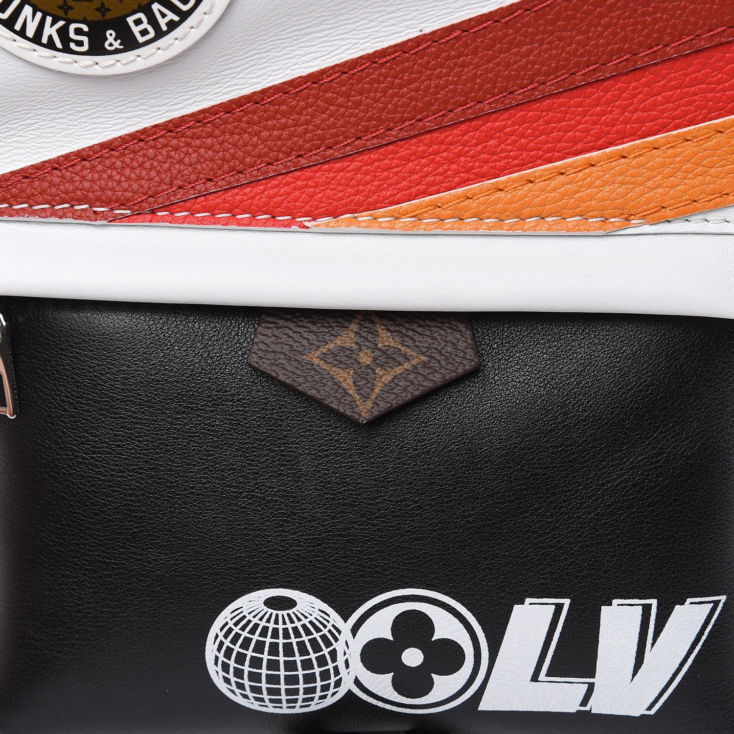 Louis Vuitton Calfskin Monogram LV Airline Palm Springs Backpack PM White 8 of 10