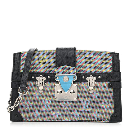 Louis Vuitton Calfskin Monogram LV Pop Trunk Clutch Blue 1 of 7