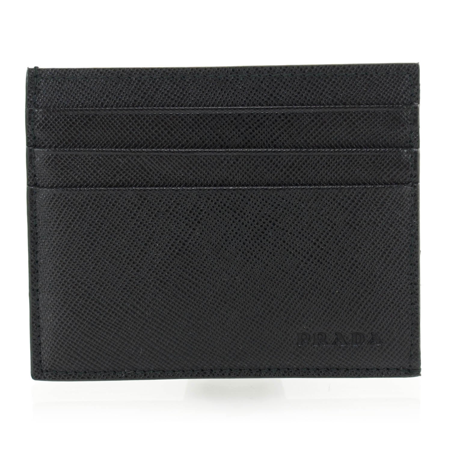 Prada Saffiano Card Case Nero Black 1 of 5