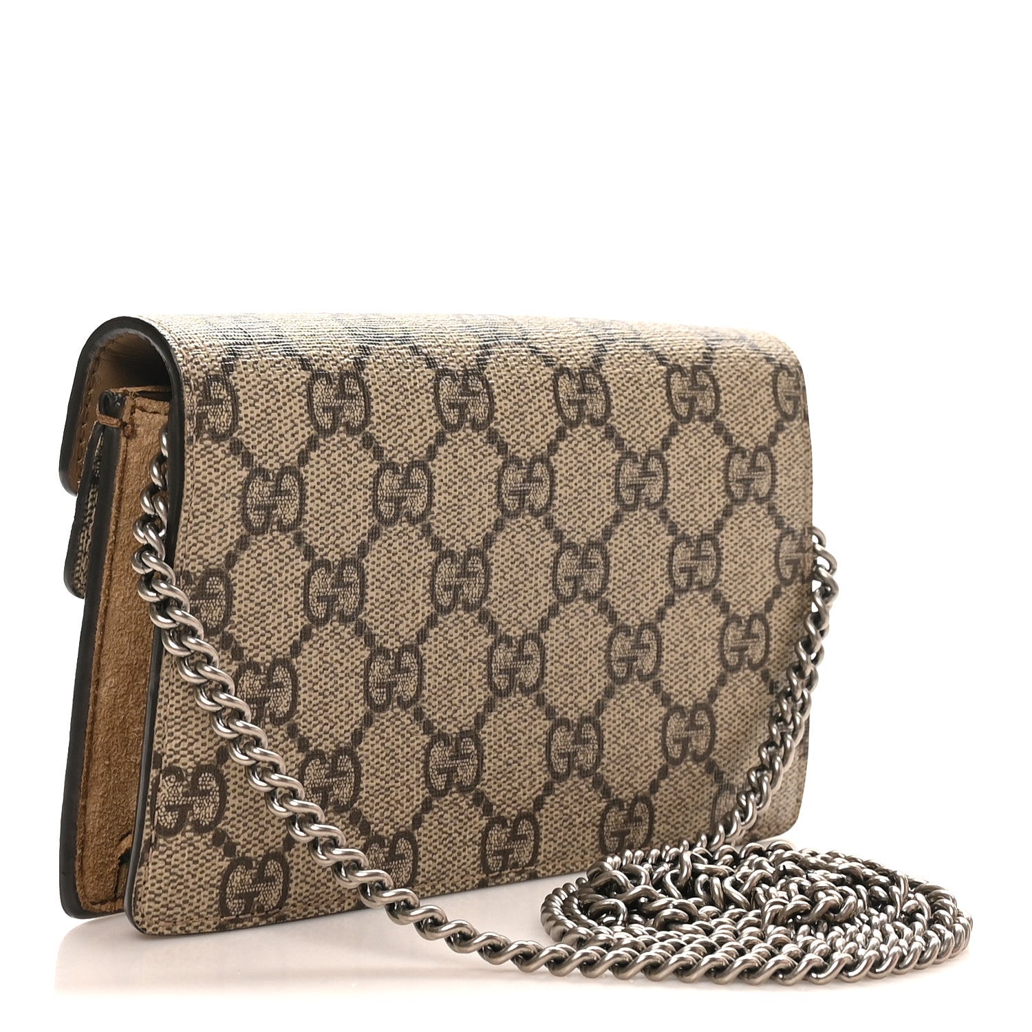 Gucci GG Supreme Monogram Super Mini Dionysus Shoulder Bag Taupe 2 of 10