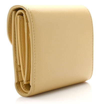 Celine Shiny Smooth Lambskin Small Triomphe Wallet Papyrus 3 of 10