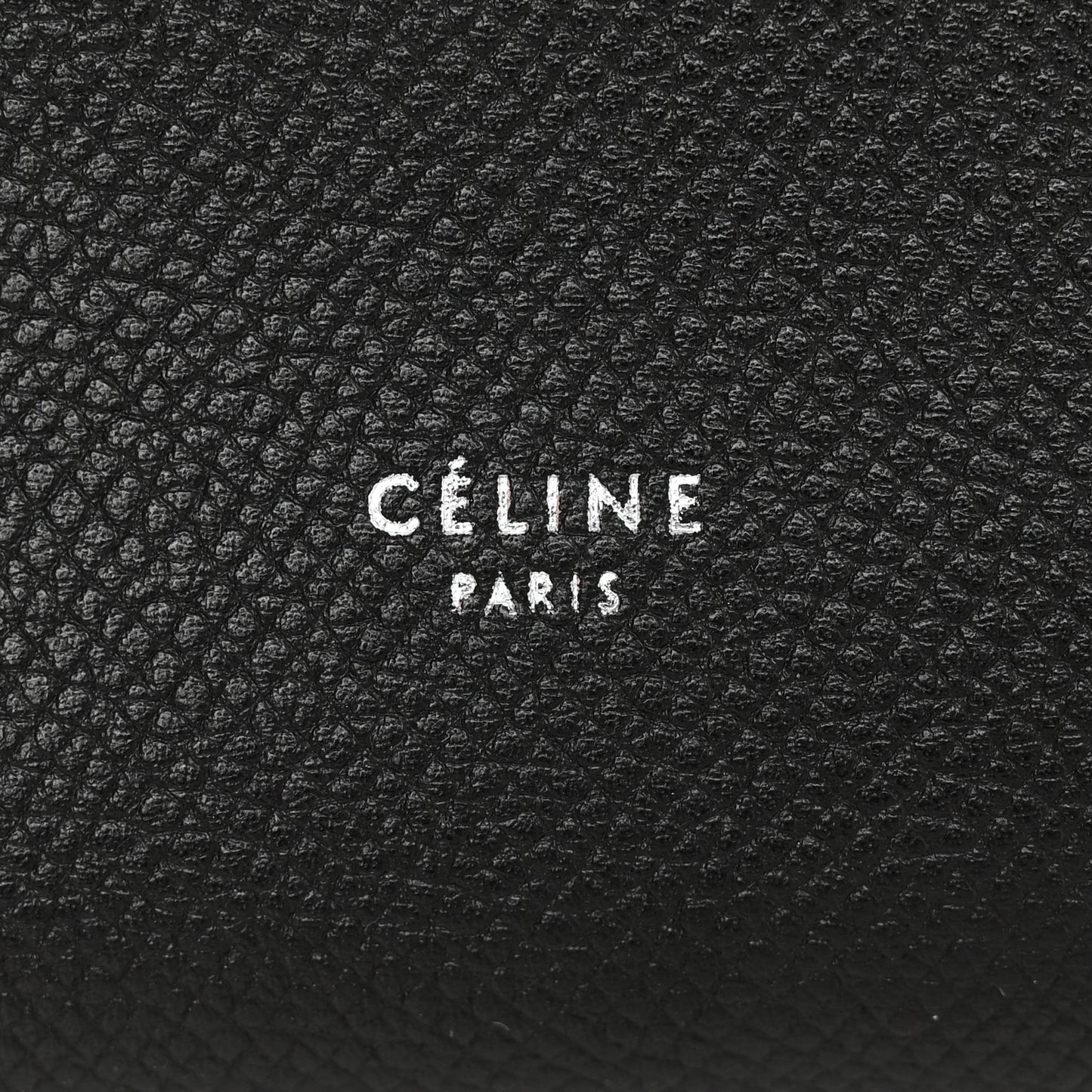 Grained Calfskin Large Multifunction Strap Wallet Black Chalk