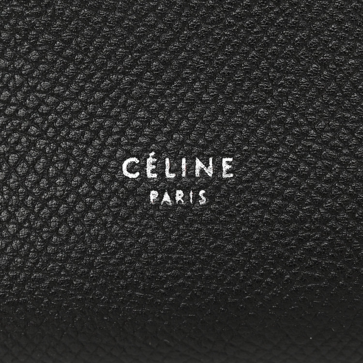 Celine Grained Calfskin Large Multifunction Strap Wallet Black Chalk 6 of 9