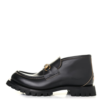 Gucci Cordovan Lux Mens Harald Horsebit Ankle Boots 11 Black 1 of 4