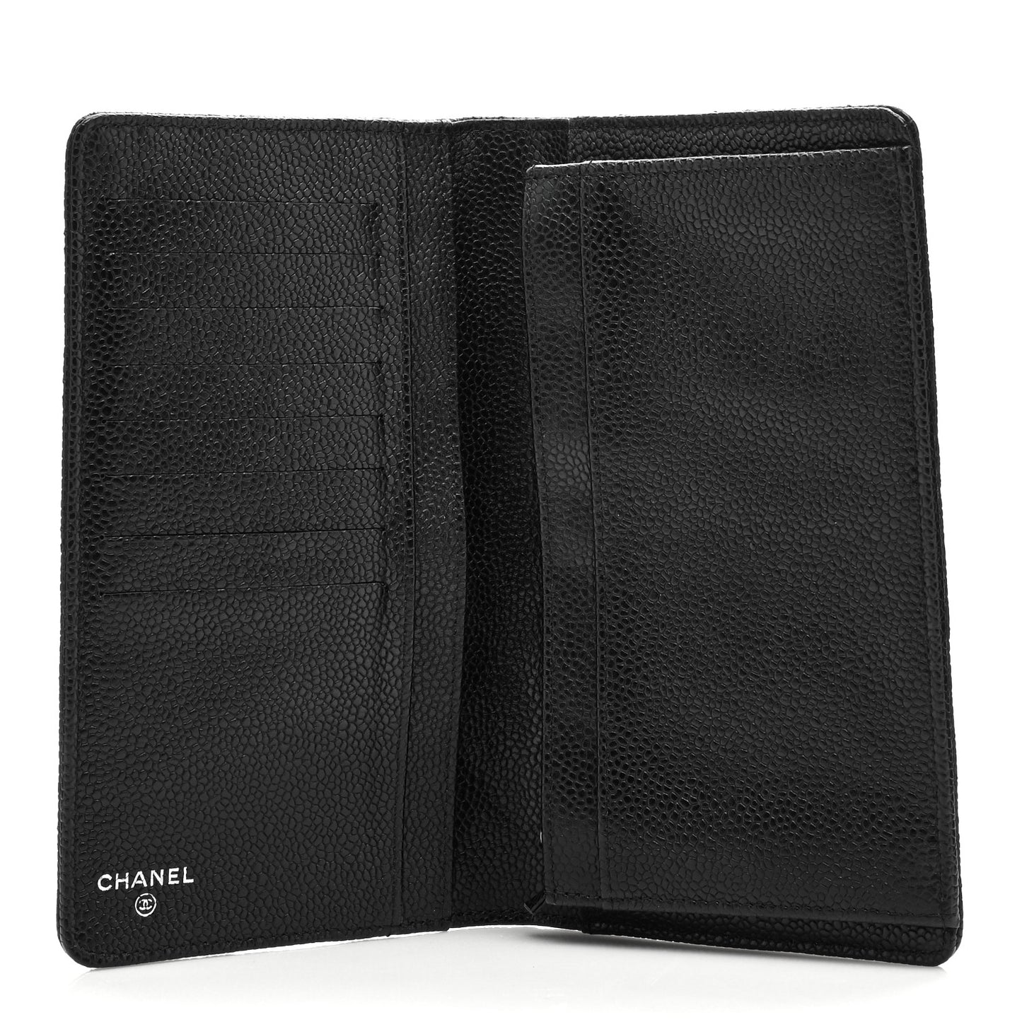 Caviar Quilted Yen Wallet Black