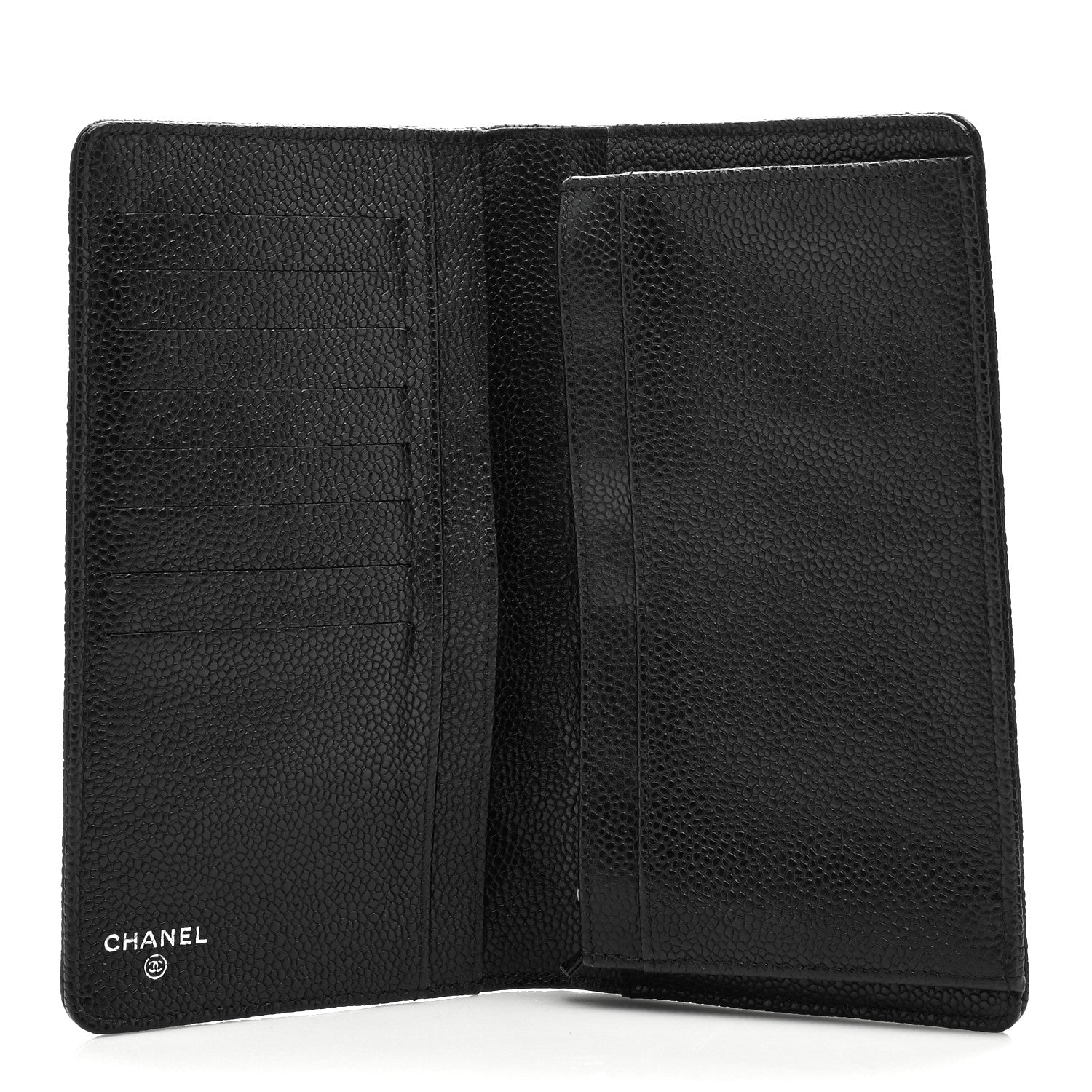 Chanel Caviar Quilted Yen Wallet Black 5 of 8