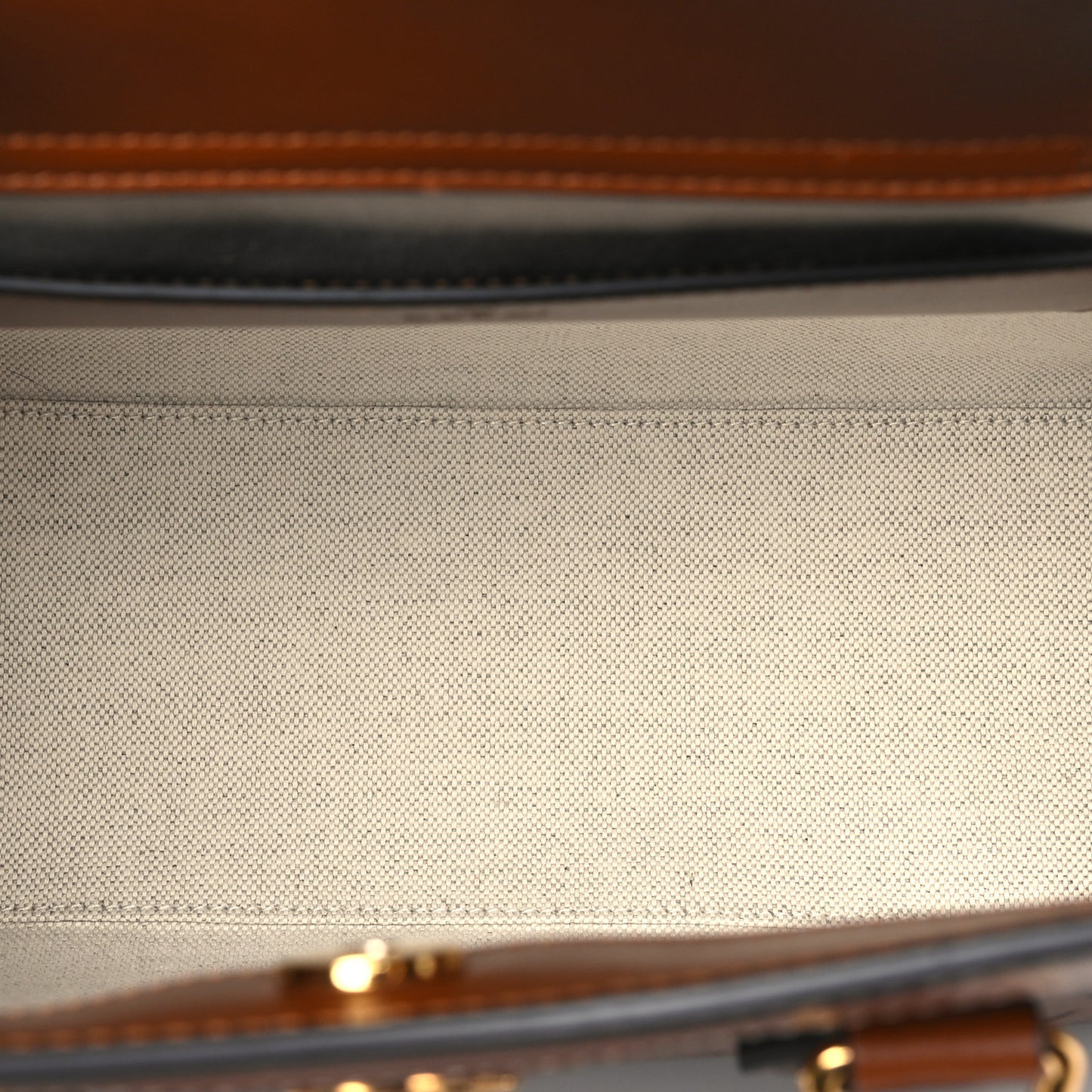 Charisma Calfskin Gucci Embossed Small Diana Tote Bag Peanut Brown