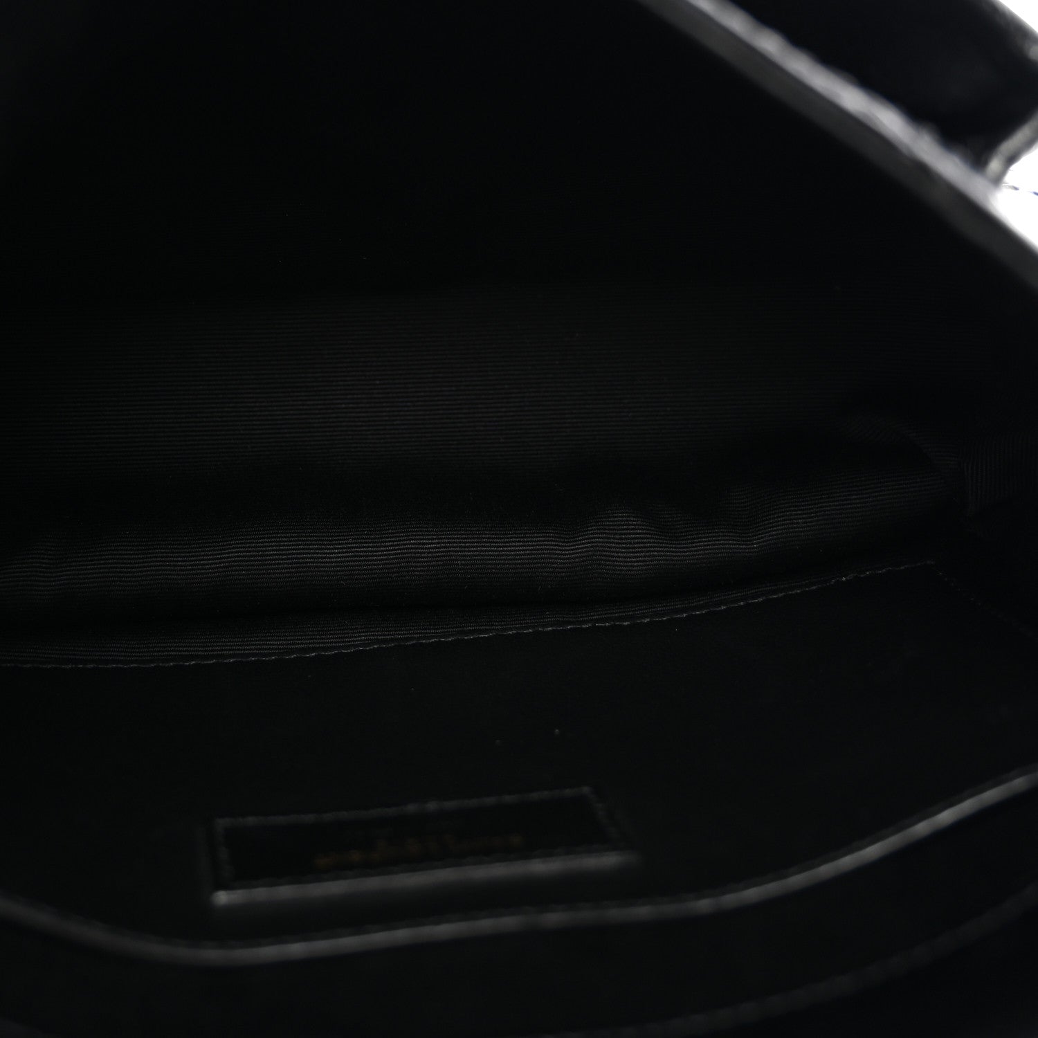 Saint Laurent Crinkled Lambskin Matelasse Monogram Baby Niki Chain Satchel Black 5 of 12