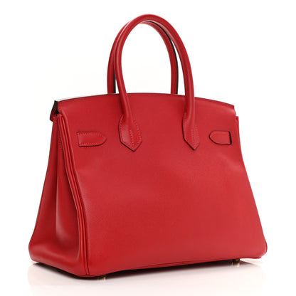 Hermes Epsom Birkin 30 Rouge Casaque 3 of 10
