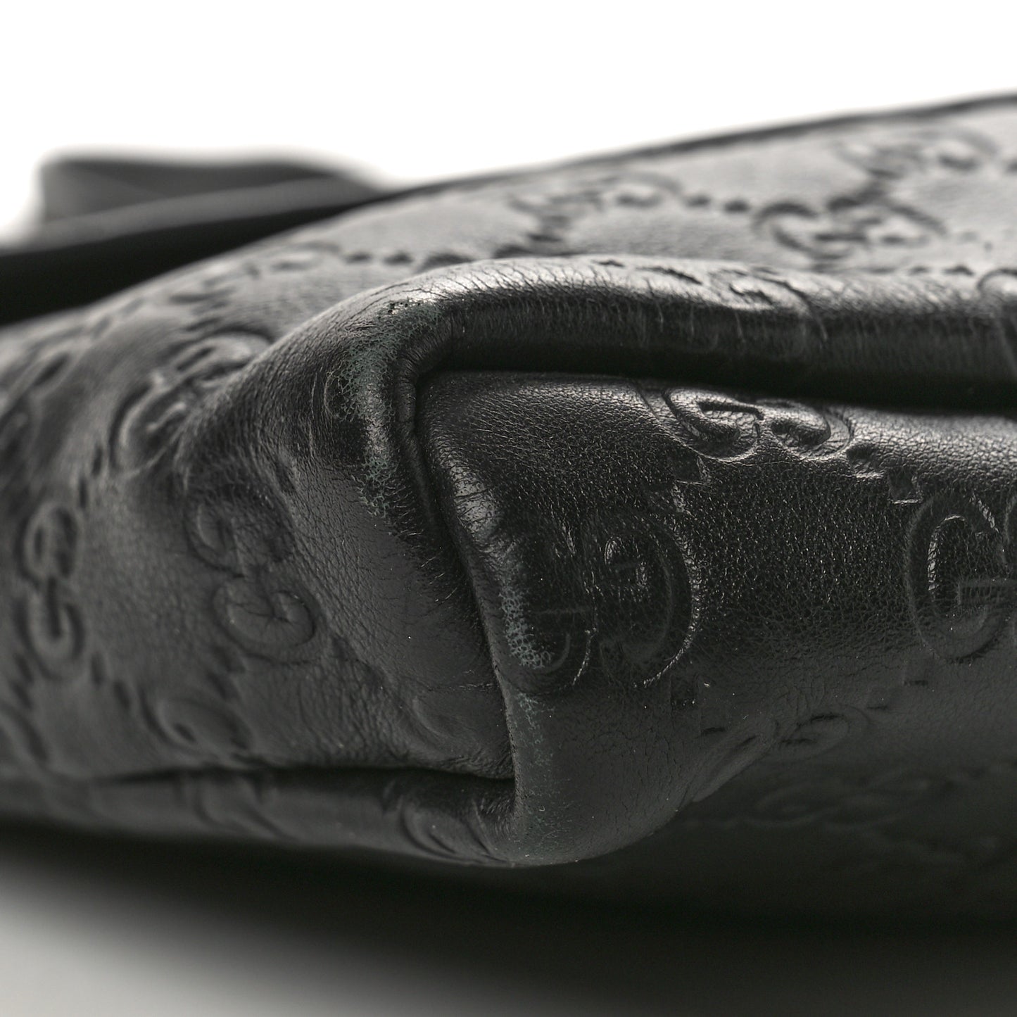Guccissima Small Flap Messenger Bag Black