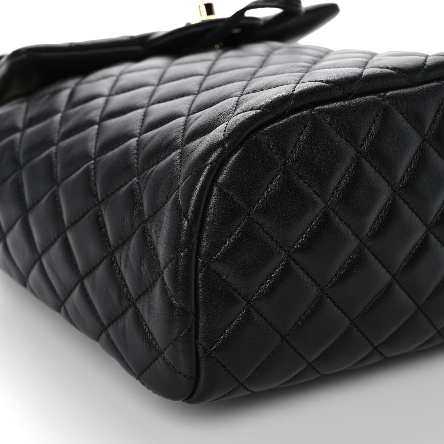 Lambskin Quilted Small Urban Spirit Backpack Black