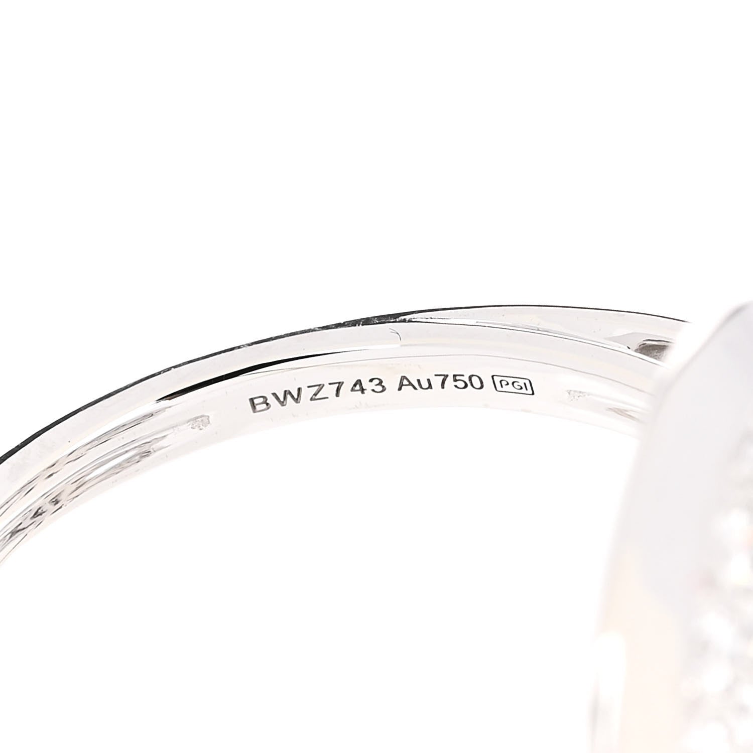 Cartier 18K White Gold Diamond SM Amulette de Cartier Ring 52 6 6 of 6