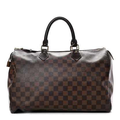 Louis Vuitton Damier Ebene Speedy 35 1 of 23