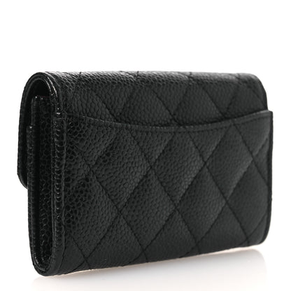 Chanel Caviar Quilted Flap Card Holder Black 3 of 8