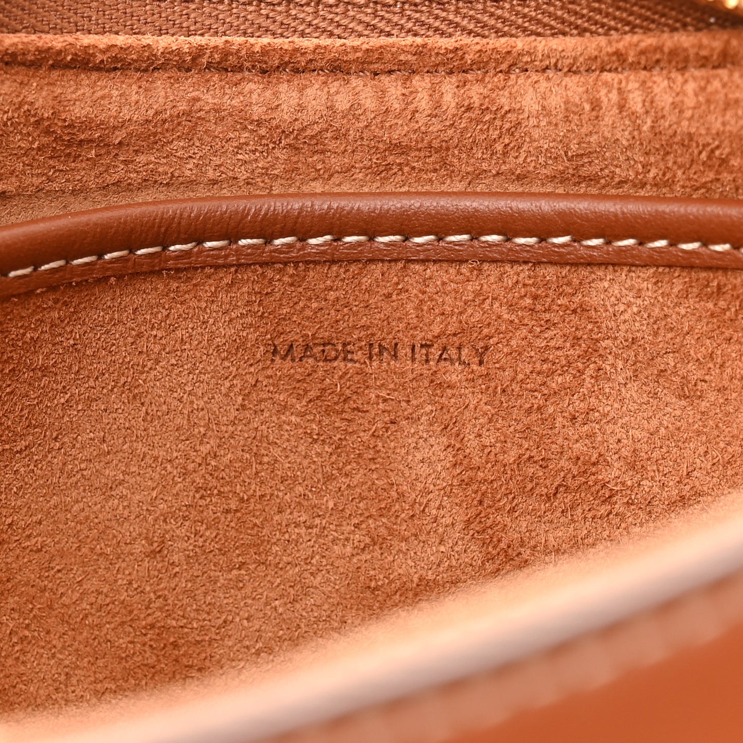 Smooth Calfskin Medium Strap Ava Shoulder Bag Tan