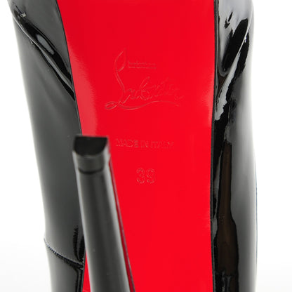 Christian Louboutin Patent Bianca 140 Pumps 39 Black 7 of 8