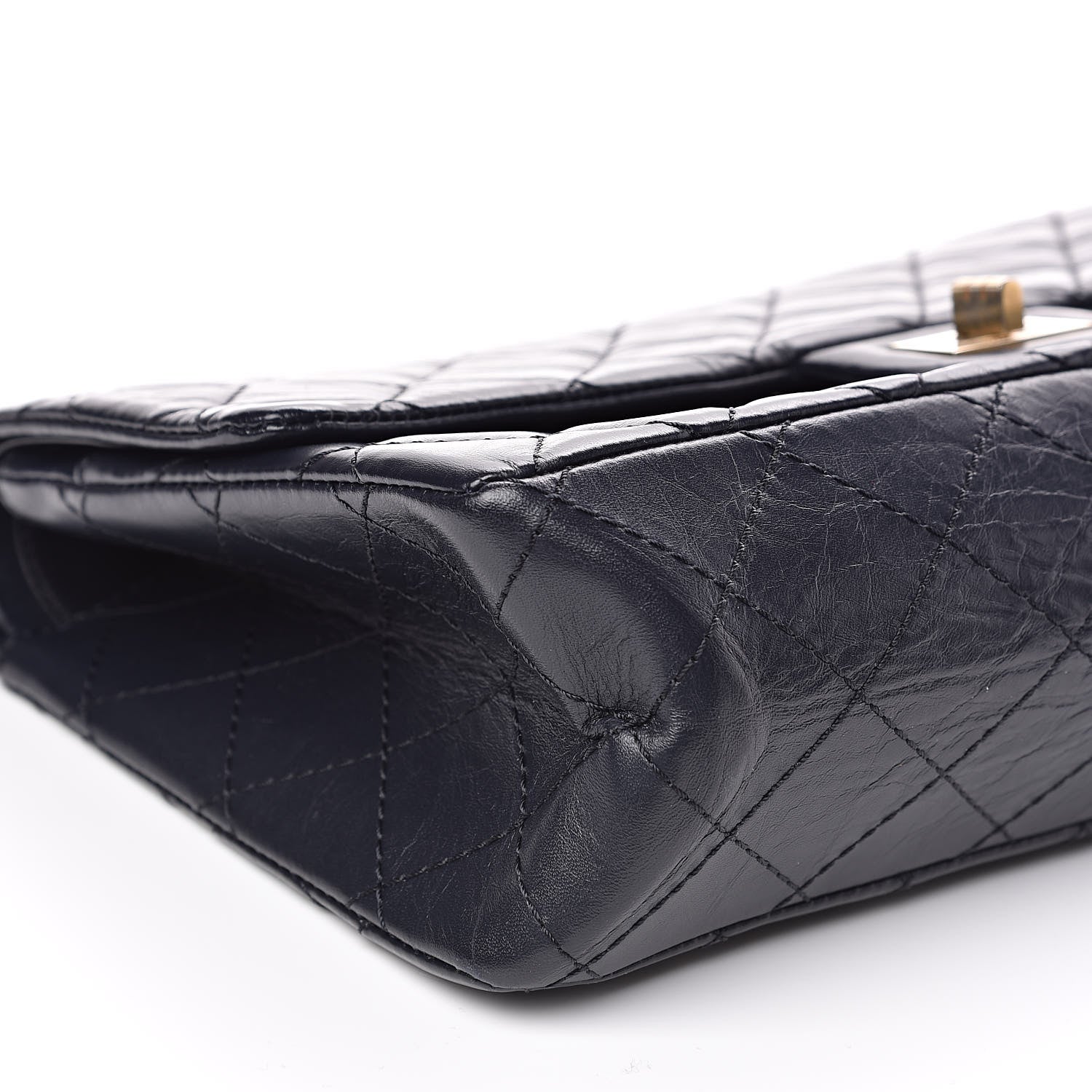 Chanel Aged Calfskin Quilted 2.55 Reissue 226 Flap Navy Blue 8 of 10