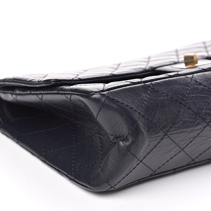 Chanel Aged Calfskin Quilted 2.55 Reissue 226 Flap Navy Blue 8 of 10