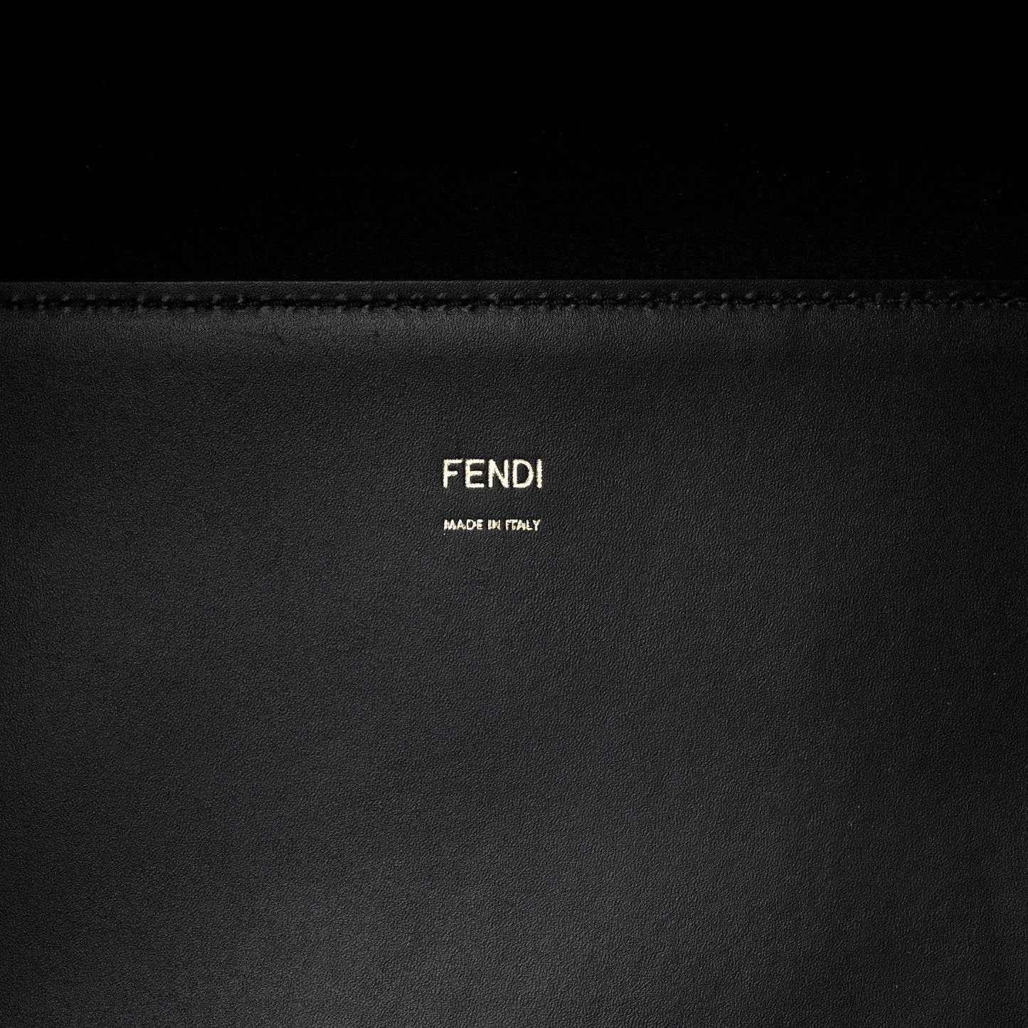 Vitello King Plexiglass Medium Fendi Sunshine Shopper Tote Black