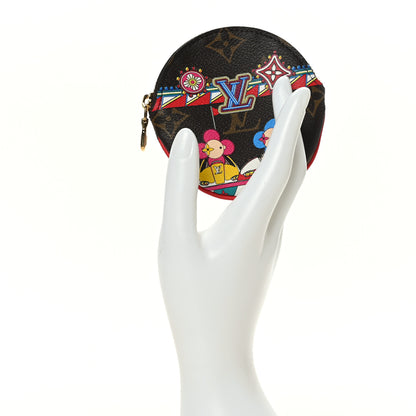 Louis Vuitton Monogram 2020 Christmas Animation Bumper Cars Round Coin Purse Coquelicot 2 of 7
