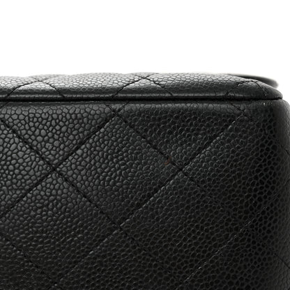 Chanel Caviar Quilted Jumbo Double Flap Black 16 of 18