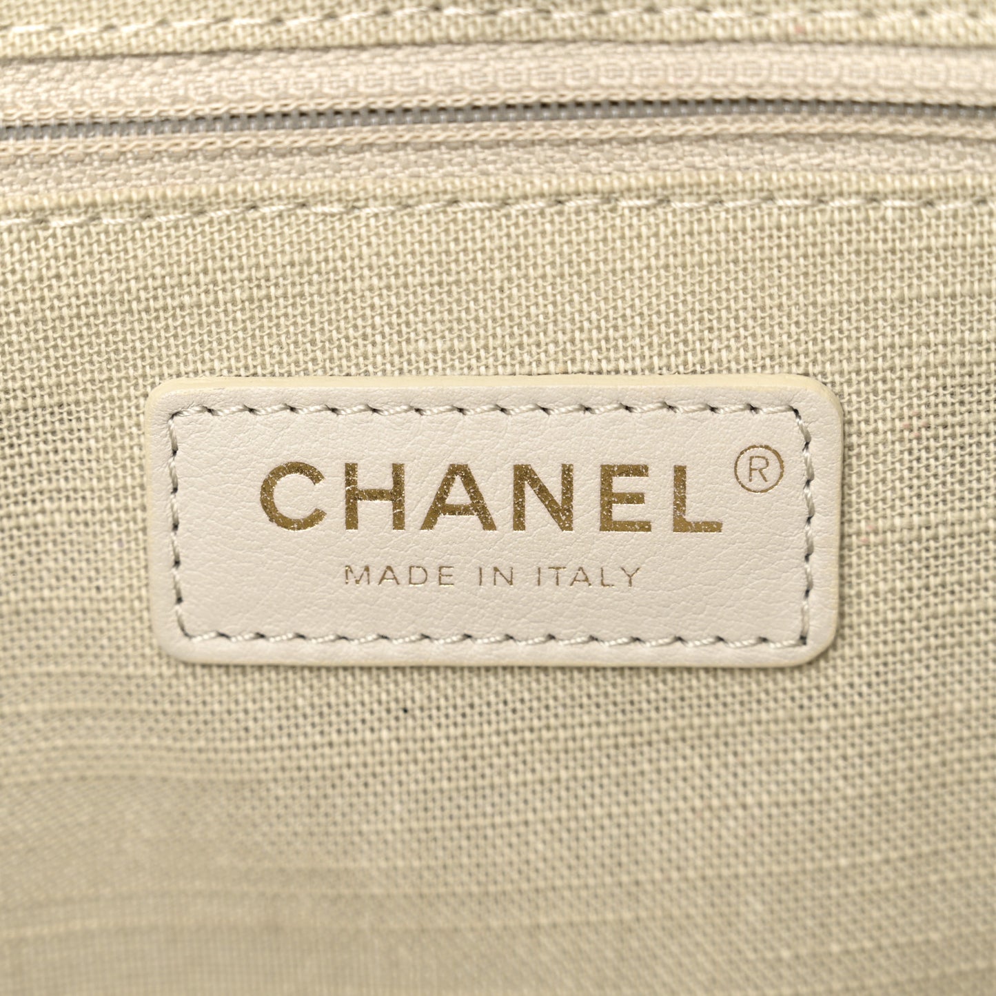 Denim Small Deauville Tote Dark Blue White
