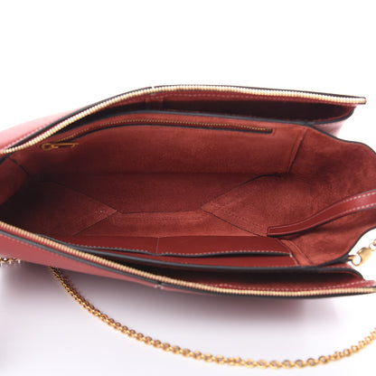 Celine Supple Natural Calfskin Tri-Fold Clutch Red 5 of 11