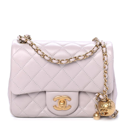 Chanel Lambskin Quilted Mini Pearl Crush Flap Light Purple 1 of 4