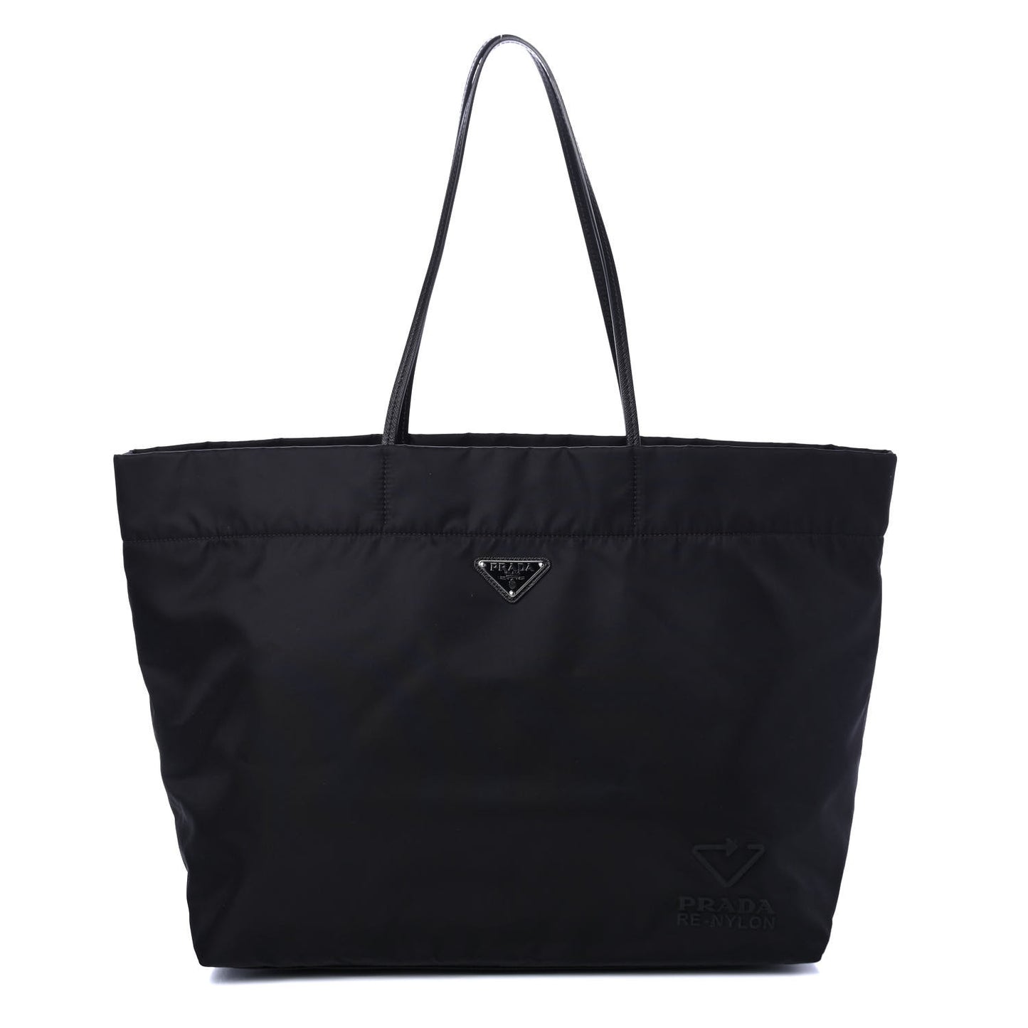 Re-Nylon Saffiano Tote Black