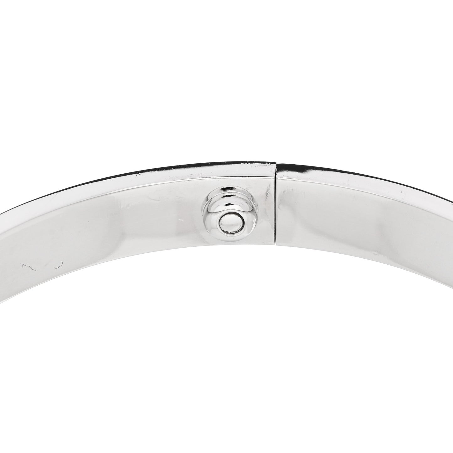 18K White Gold 4 Diamond Love Bracelet 19