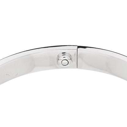Cartier 18K White Gold 4 Diamond Love Bracelet 19 8 of 9