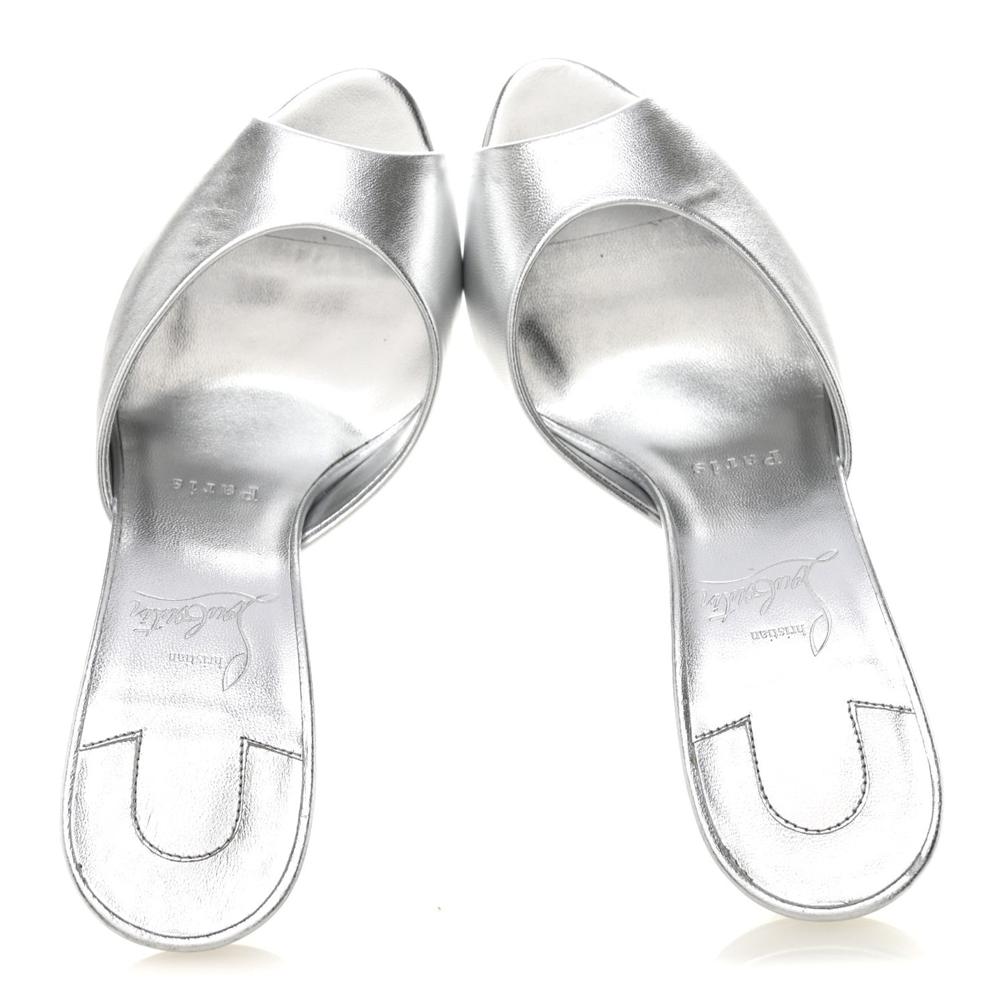 Metallic Nappa Me Dolly 100 Sandals 36.5 Silver