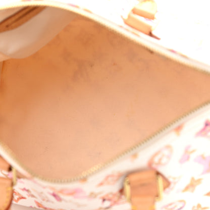 Louis Vuitton Watercolor Aquarelle Speedy 30 White 5 of 16