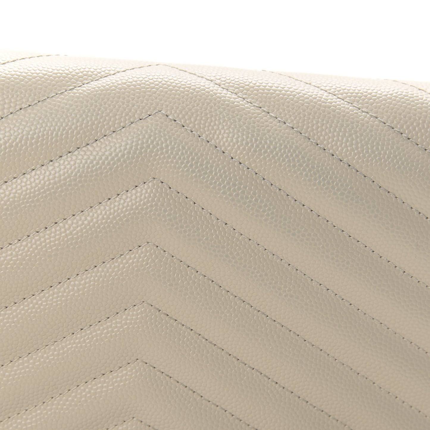 Grain De Poudre Matelasse Chevron Monogram Envelope Chain Wallet Nude Powder
