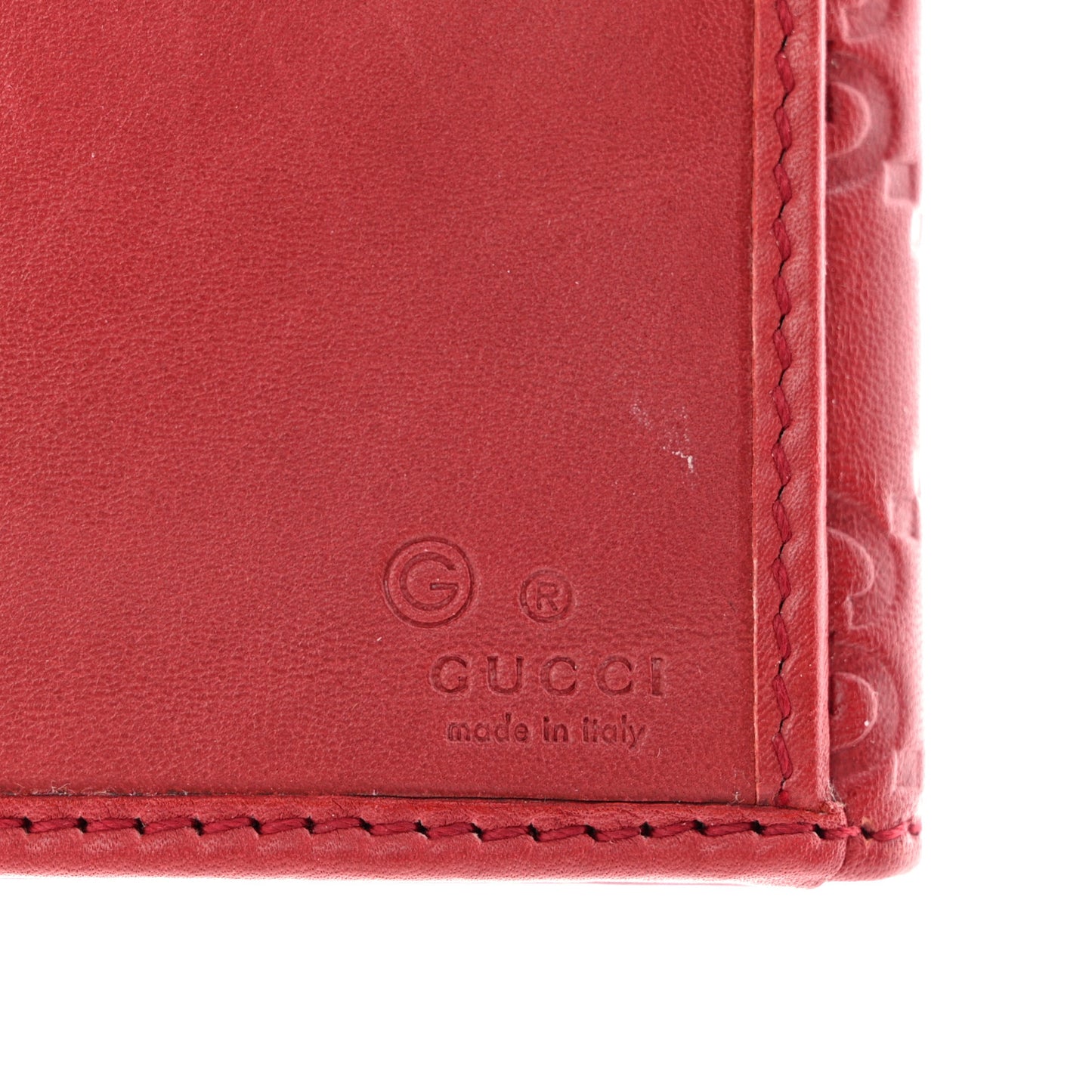 Guccissima Continental Wallet Red