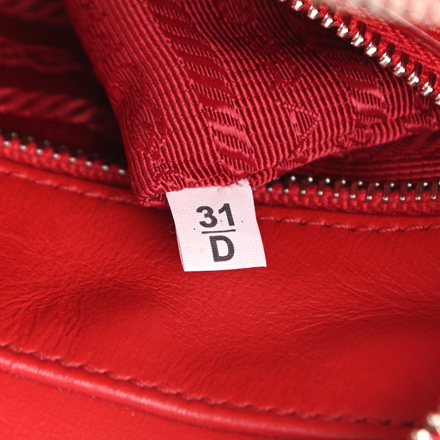 Soft Calfskin Diagramme Camera Bag Rosso