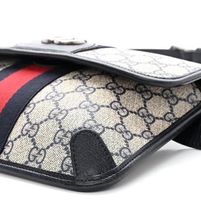 Gucci GG Supreme Monogram Web Small Ophidia Belt Bag 90/36 Beige Navy 11 of 13