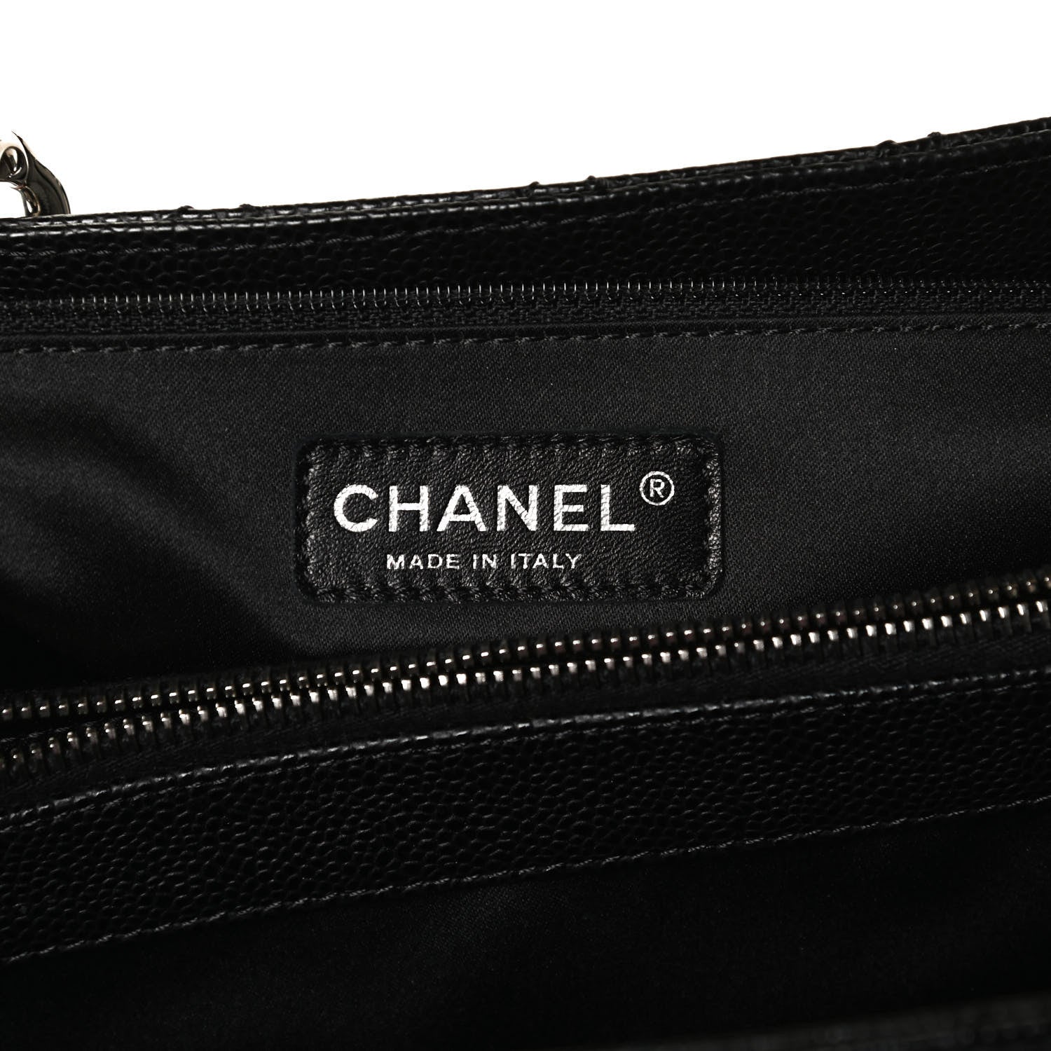 Chanel Caviar Quilted XL Grand Shopping Tote GST Black 6 of 13