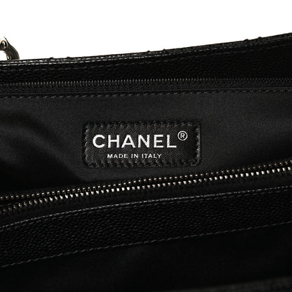 Chanel Caviar Quilted XL Grand Shopping Tote GST Black 6 of 13